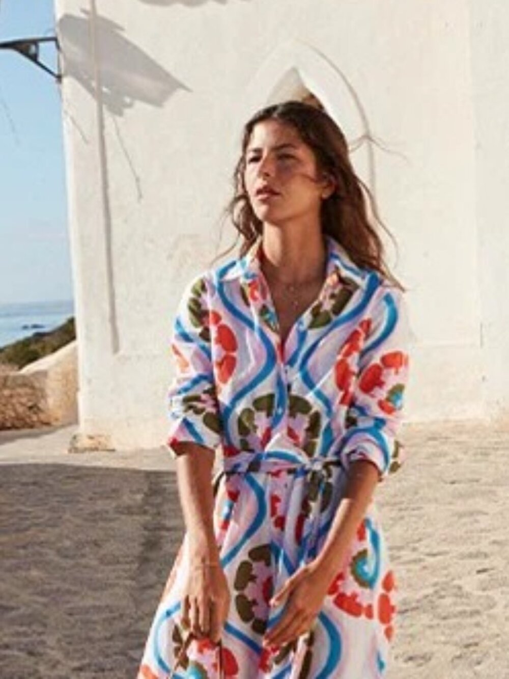 NWT Boden Amy Cotton Midi Shirt Dress Sz 4 - Picture 5 of 5